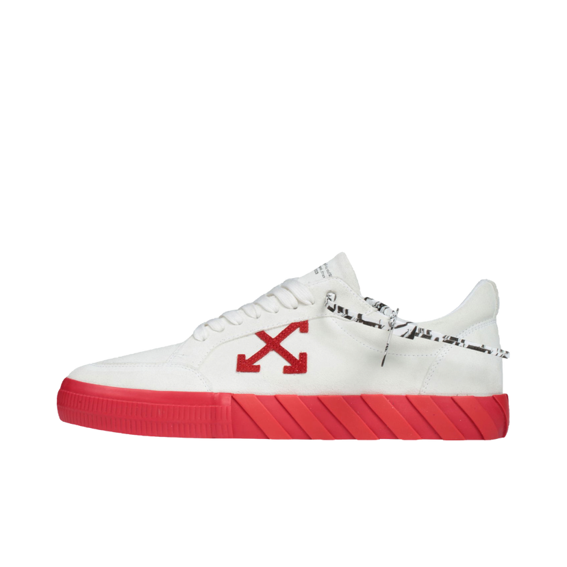 Кецове и обувки Off-White Low Vulc "White Red" Червено | OMIA085F20LEA0050125