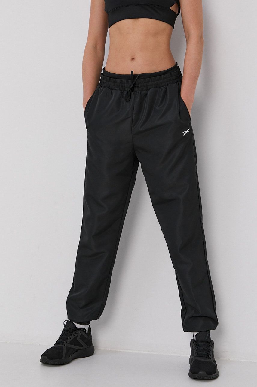 Спортни панталони Reebok Simple Medium Waist Training Pants Черно | GR9508, 0