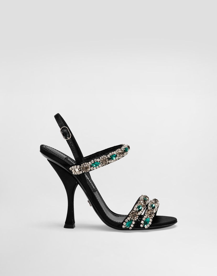 Аксесоари Dolce & Gabbana Dolce & Gabbana Embroidered Slingback Heels Черно | CR1931AX14080999
