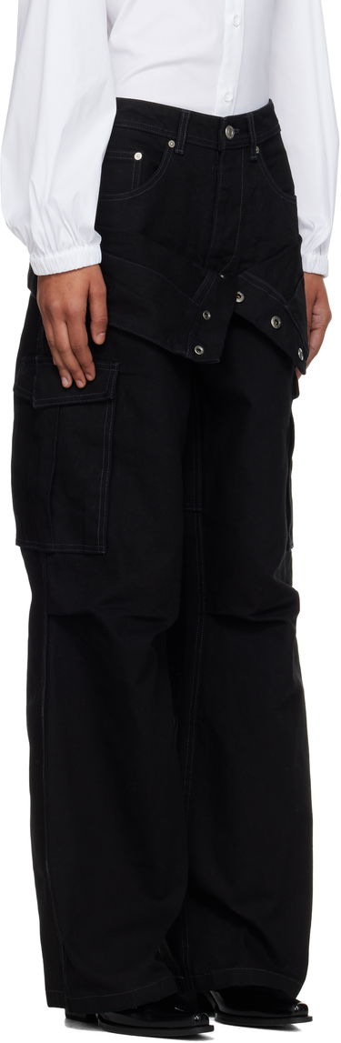 Дънки Andersson Bell Andersson Bell Double Waist Work Wide-Leg Jeans Черно | apa834u, 4