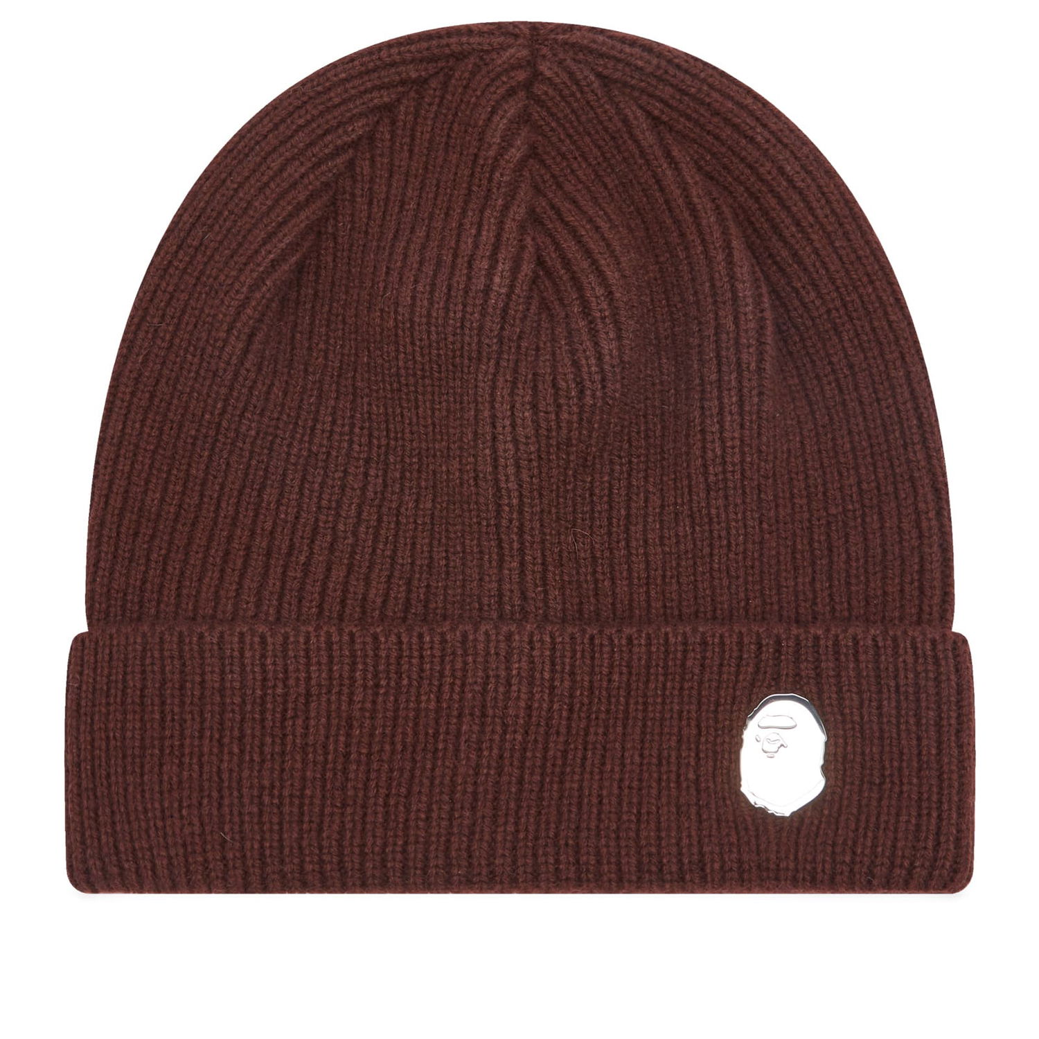 Шапка BAPE One Point Knitted Beanie Кафяво | 001HTK801304M-BRW, 0