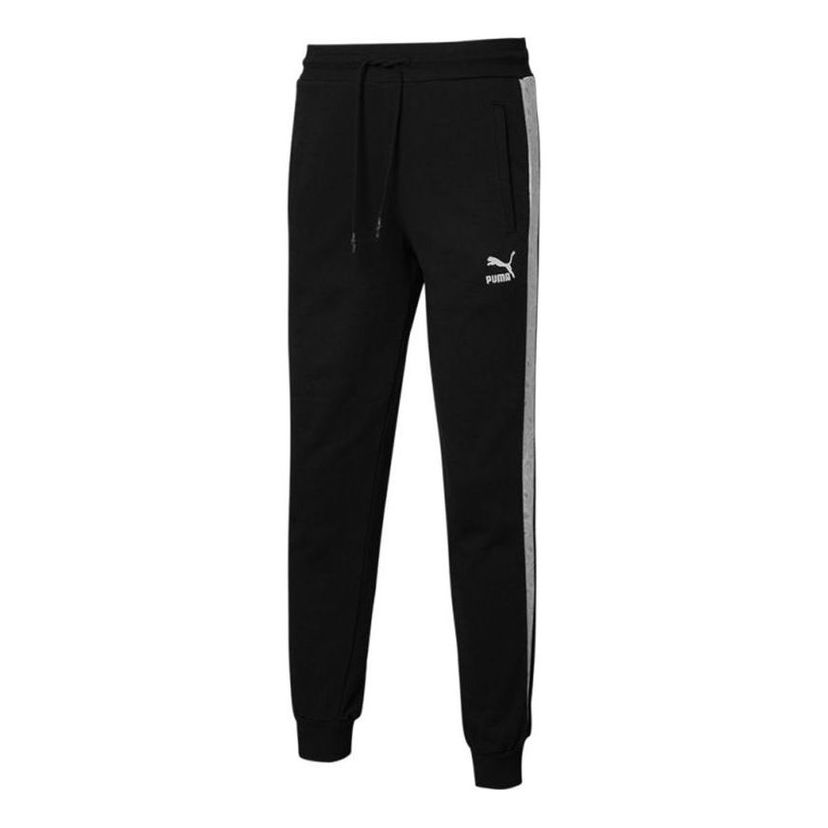 Спортни панталони Puma Knit Pants with Side Tape Черно | 534982-01