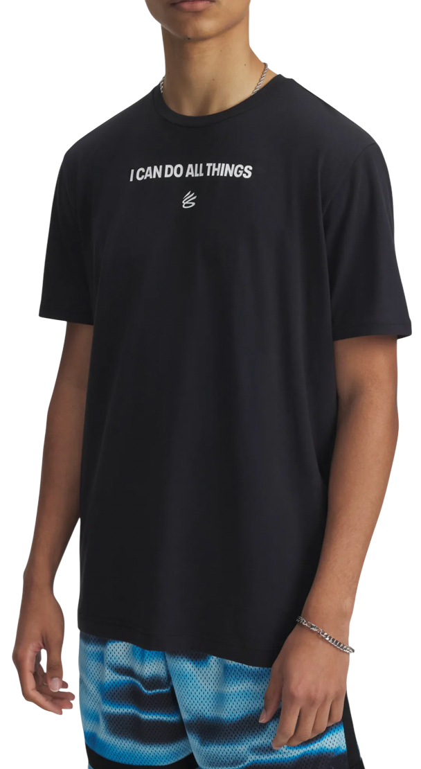 Тениска Under Armour Curry Playable 2 T-Shirt "I CAN DO ALL THINGS" Черно | 1390408-001, 0