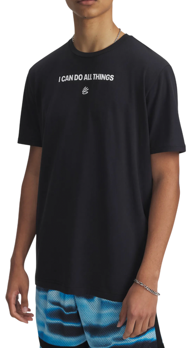 Тениска Under Armour Curry Playable 2 T-Shirt "I CAN DO ALL THINGS" Черно | 1390408-001, 0