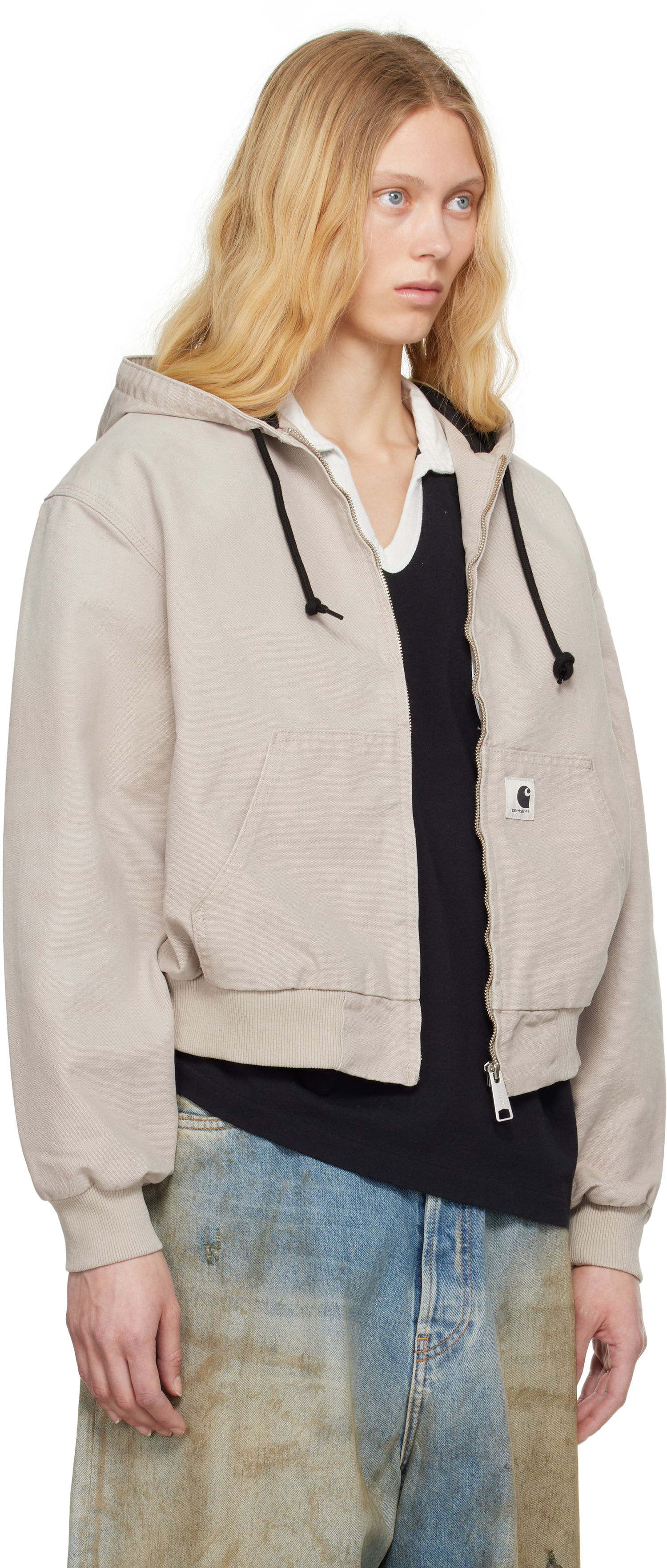 Яке Carhartt WIP OG Active Cropped Hooded Jacket Бежово | I034842 2OR4O, 1