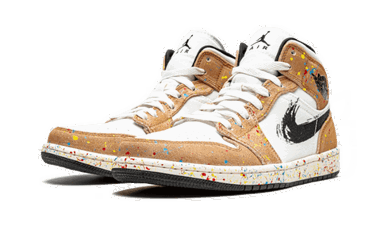 Кецове и обувки Jordan Air Jordan 1 Mid SE "Brushstroke" GS Многоцветен | DA8006-100, 3