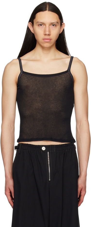 Потник Dion Lee Semi-Sheer Tank Top Черно | C3132S23, 0