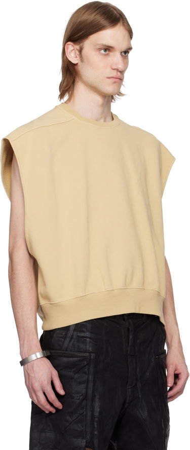 Пуловер Rick Owens Rick Owens DRKSHDW Hollywood Jumbo Tatlin Sleeveless Sweatshirt Бежово | DU01E3160 F, 1