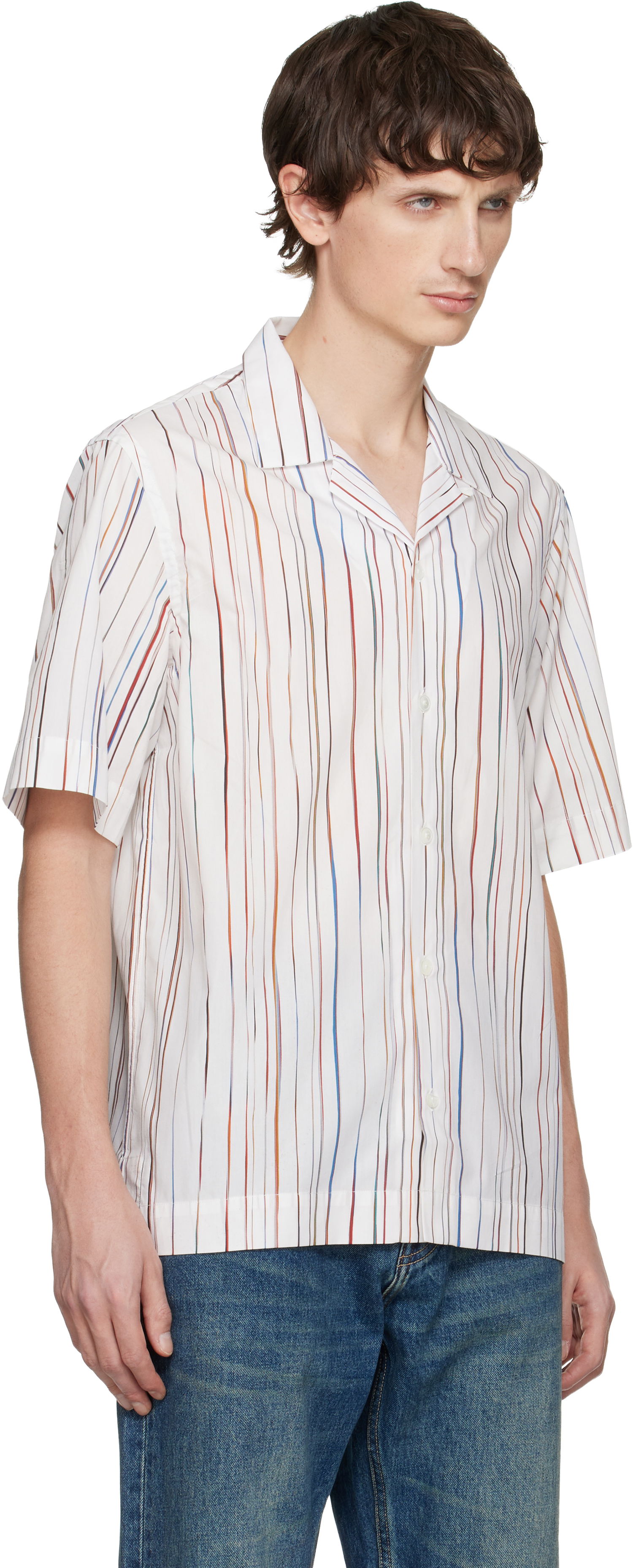 Риза Paul Smith Paul Smith 'Signature Pinstripe' Short-Sleeve Shirt Многоцветен | M1R-905U-T02733-01, 1