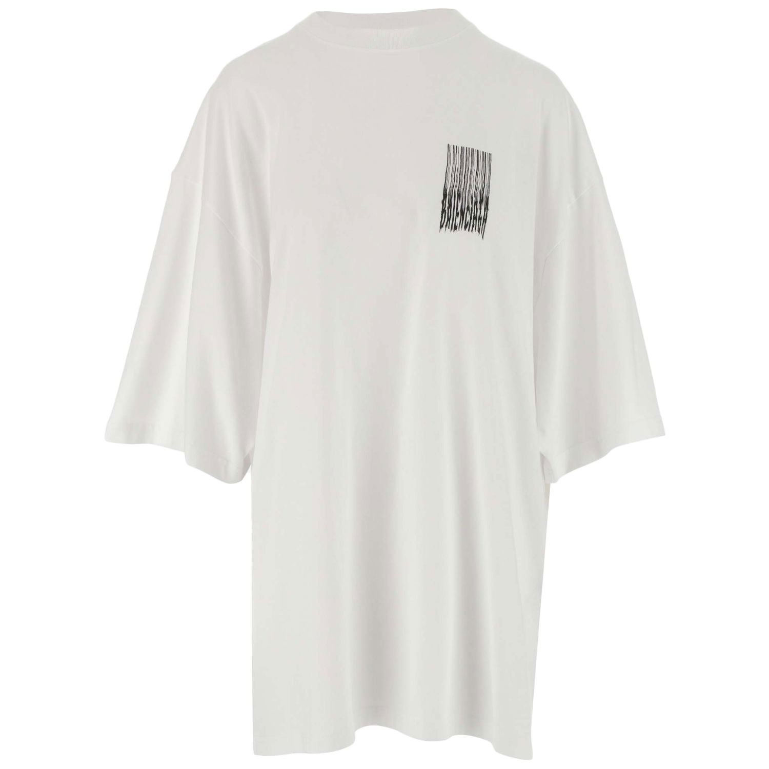 Тениска Balenciaga Wide Fit Barcode T-Shirt Бяло | 661715TKVE59040, 0