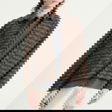 Яке Universal Works Jacquard Knit Rams Plaid Jacket Многоцветен | P33099-BRN, 2