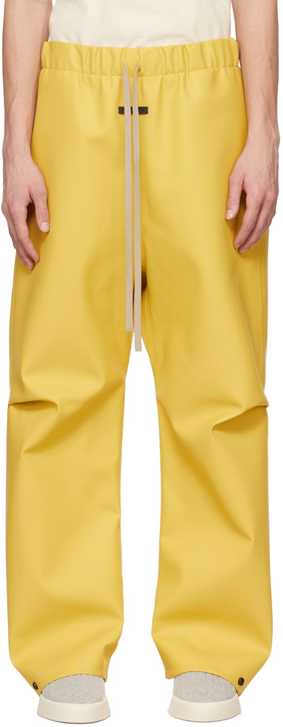 Yellow Rubberized Trousers