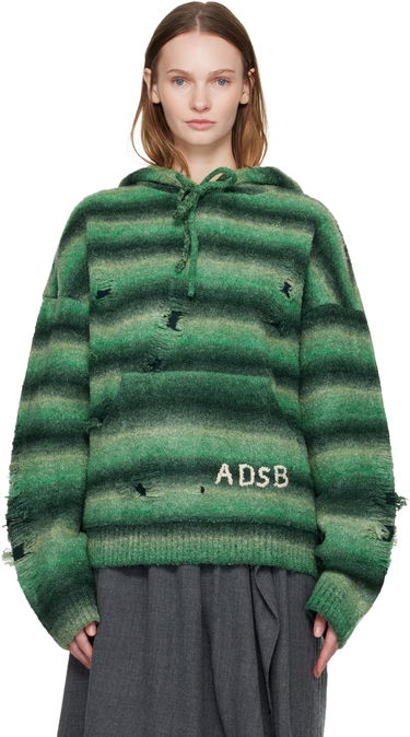 Суитчър Andersson Bell Gradient Distressed Hoodie Зелено | atb1391u, 0
