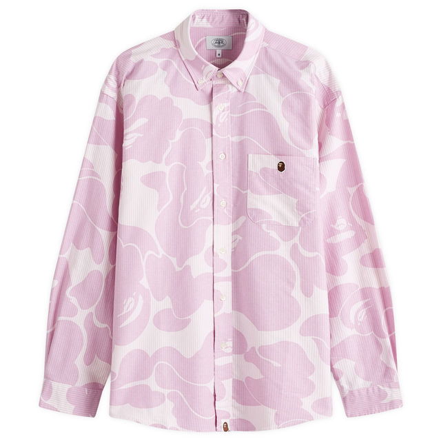 Bathing Ape Camo Button Down Shirt