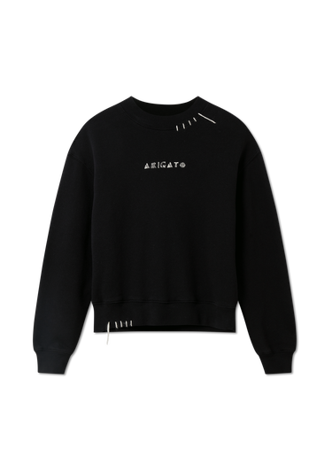 Суитчър AXEL ARIGATO Crewneck Loops Sweatshirt Черно | A3438001, 1