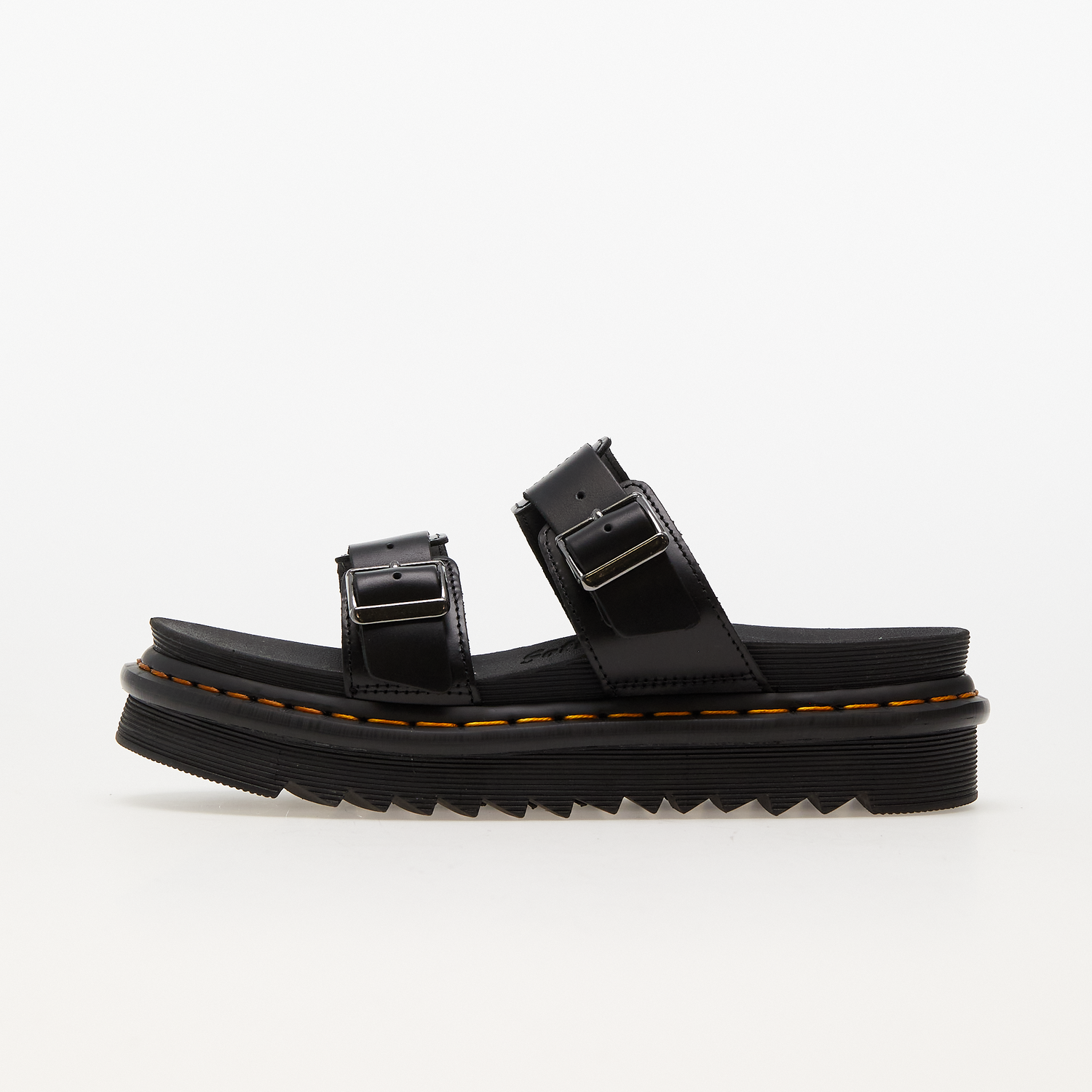 Кецове и обувки Dr. Martens Myles Brando Leather Buckle Slide Черно | 23523001, 0
