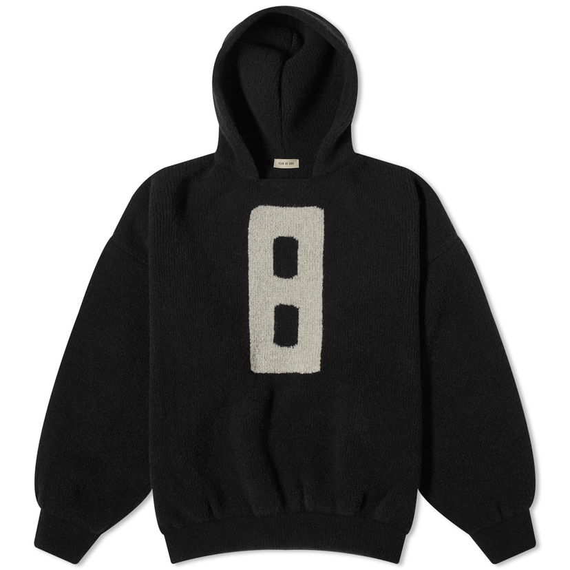 Суитчър Fear of God Boucle 8 Hoodie Черно | FG820-2277WOL-001