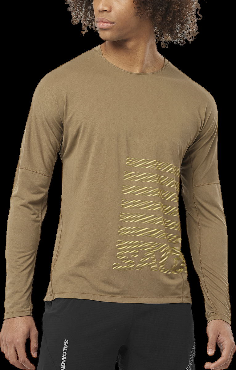 Тениска Salomon SENSE AERO LS TEE GFX Long Sleeve T-Shirt Зелено | lc2274800