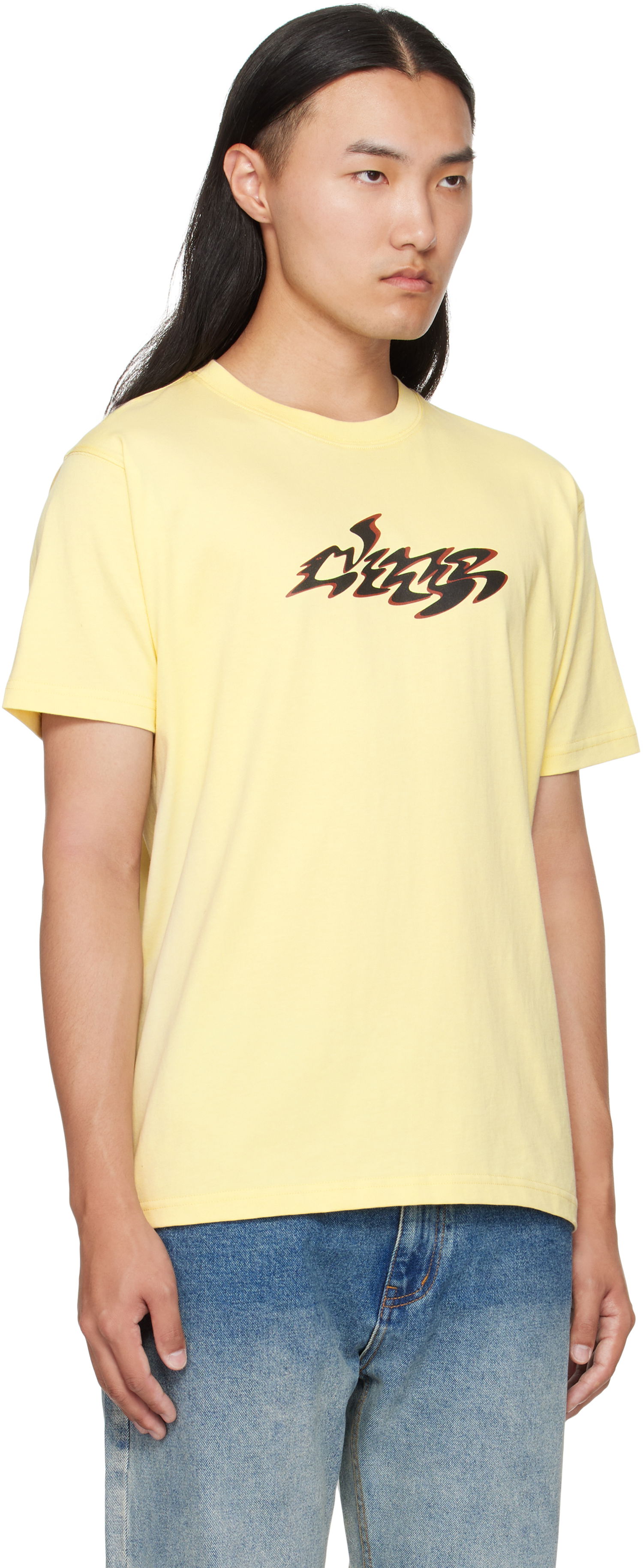 Тениска Dime Dime Disco T-Shirt Жълто | DIMEFA2559ICRE, 1