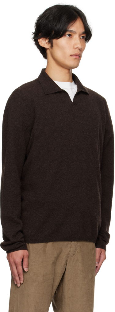 Пуловер The Row The Row Franz Knit Polo Кафяво | 1015-Y556, 1