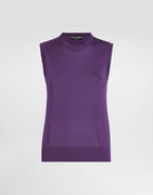 Dolce & Gabbana Silk Tank Top with Brooch