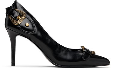Pокля Versace Versace Jeans Couture Scarlett Baroque Buckle Heels Черно | E79VA3S56_EZSC35, 0