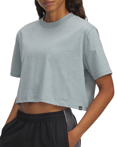 Съкратен топ Under Armour Under Armour Rival Short Sleeve Crop Top Синьо | 1389721-587, 0