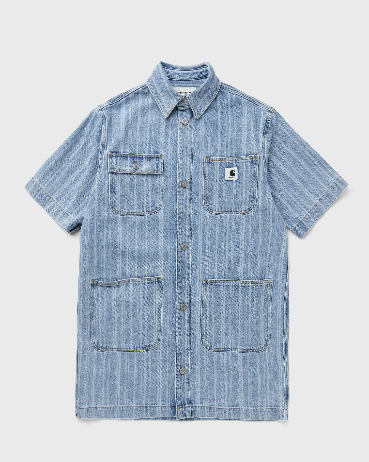 Pокля Carhartt WIP Rylan Striped Denim Shirt Dress Синьо | I035578-32H.12, 0