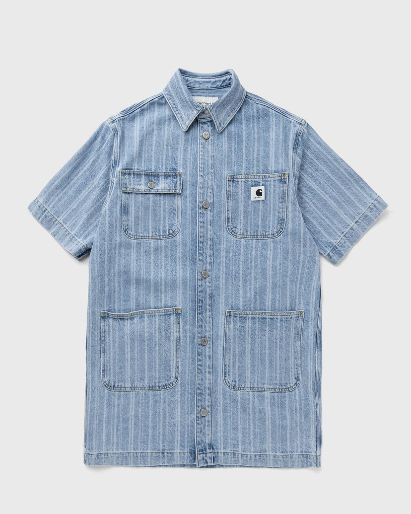 Pокля Carhartt WIP Rylan Striped Denim Shirt Dress Синьо | I035578-32H.12