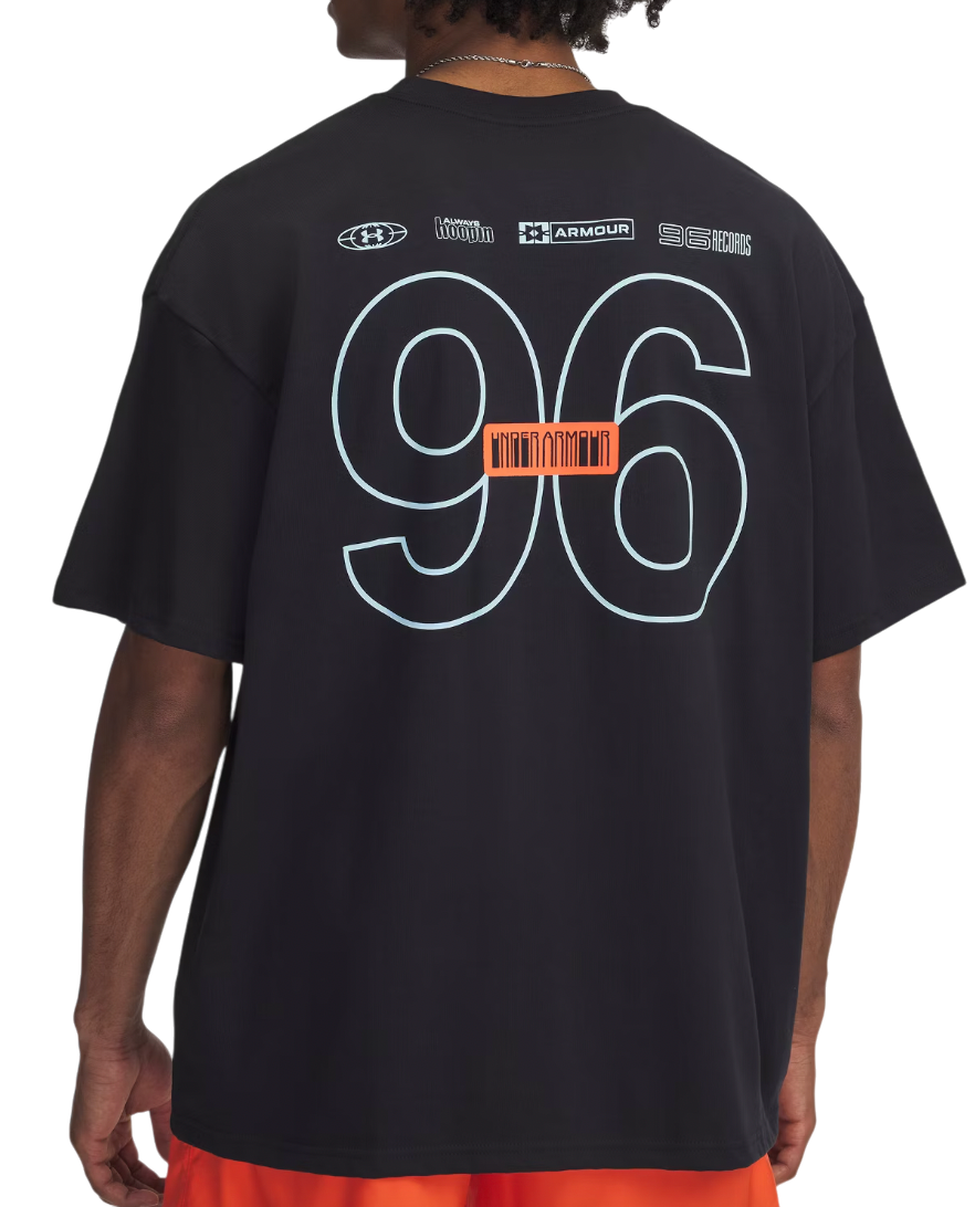 Тениска Under Armour HWT Hoops Mix Tape Short Sleeve T-Shirt Черно | 1390189-001, 1