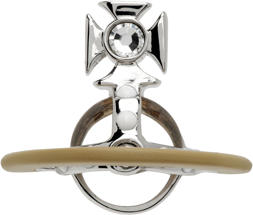 Обеци Vivienne Westwood Original Orb Stud Single Earring Металик | 62010345-02P674-