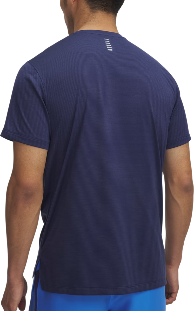 Тениска Under Armour LAUNCH Striped Short Sleeve T-Shirt Тъмно синьо | 1382582-403, 1