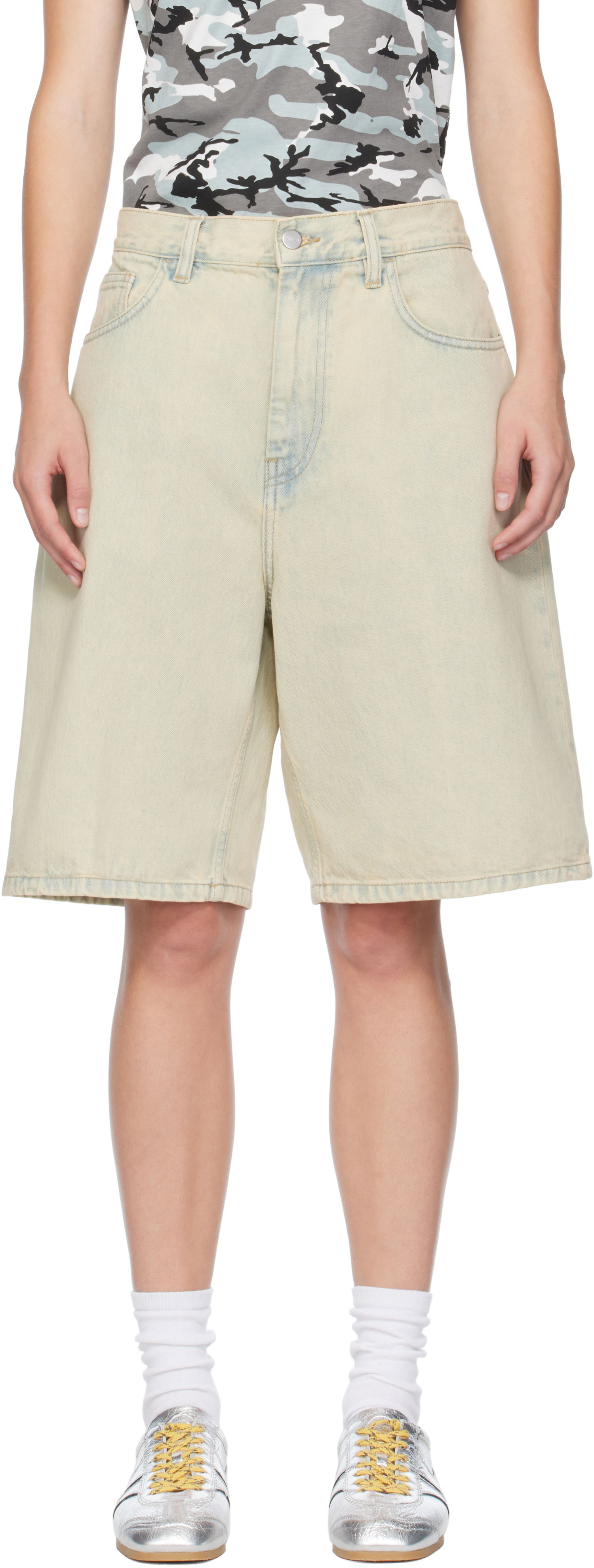 Къси панталони Carhartt WIP Work In Progress Brandon Denim Shorts Бежово | I031919 01SN, 0