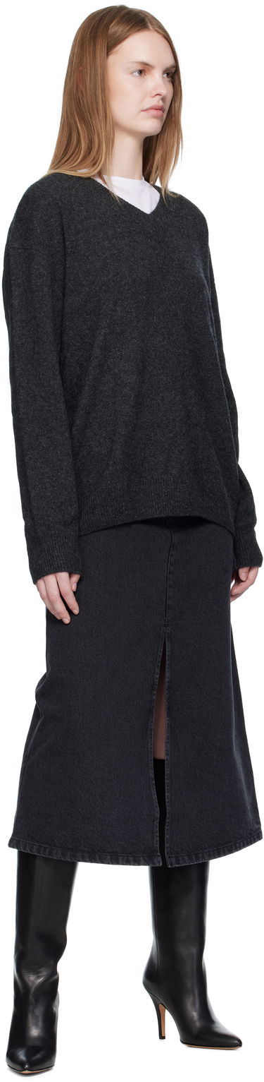 Пола A.P.C. A.P.C. Georgia Denim Midi Skirt Черно | COHDK-F06423, 3