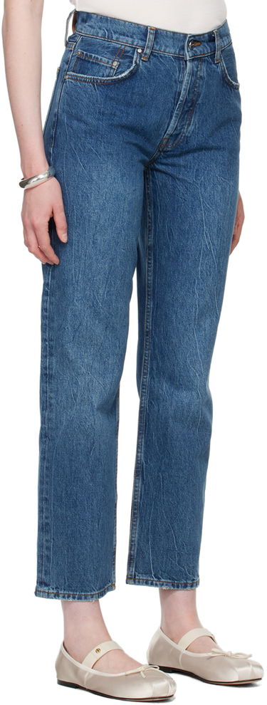 Дънки Anine Bing ANINE BING Benson Straight Jeans Синьо | A-06-10010-WHD20, 1
