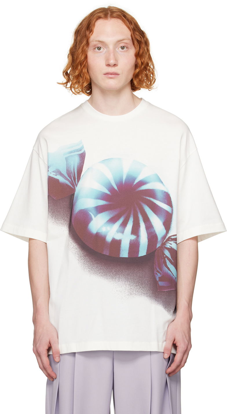 Тениска Jil Sander Printed T-Shirt Бяло | J21GC0131 J20118, 0