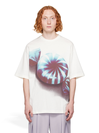 Тениска Jil Sander Printed T-Shirt Бяло | J21GC0131 J20118