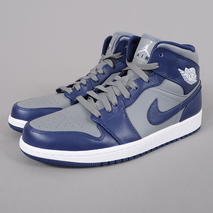 Кецове и обувки Jordan Air Jordan 1 Mid ''Georgetown'' Тъмно синьо | 554724 006, 1