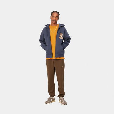 Спортни панталони Carhartt WIP Chase Sweat Pant "Tamarind / Gold" Кафяво | I028284_1R0_XX, 1