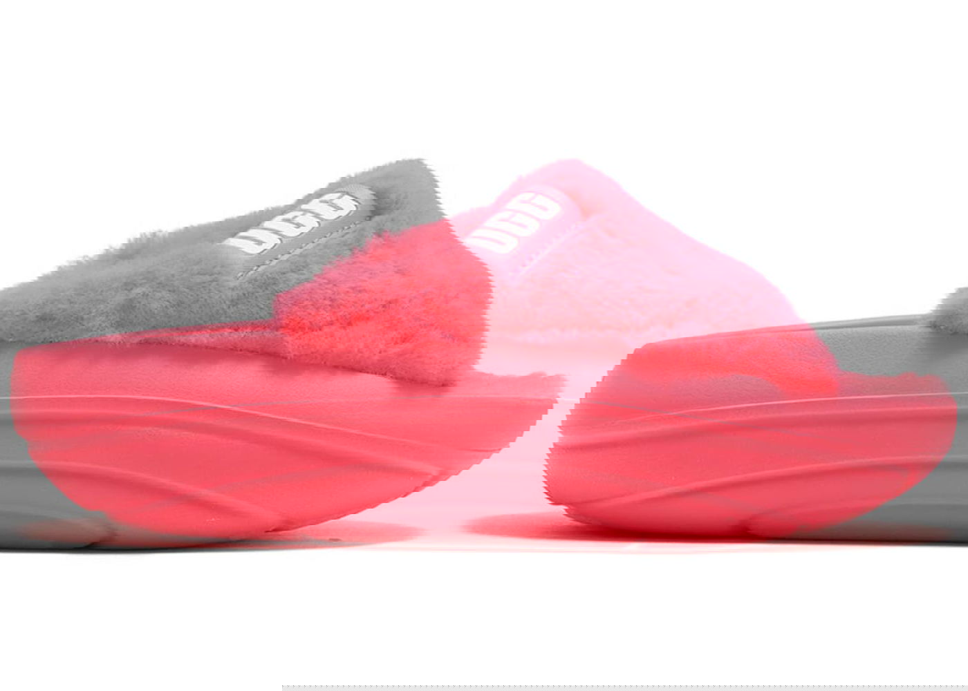 Облекло UGG FoamO plush Slide Super Coral (Women's) Розово | 1143849-SPCL, 0