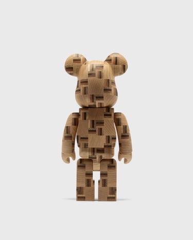 Колекционерско Medicom Toy Karimoku Yosegi Chess Bearbrick Figure Кафяво | MED2355, 1