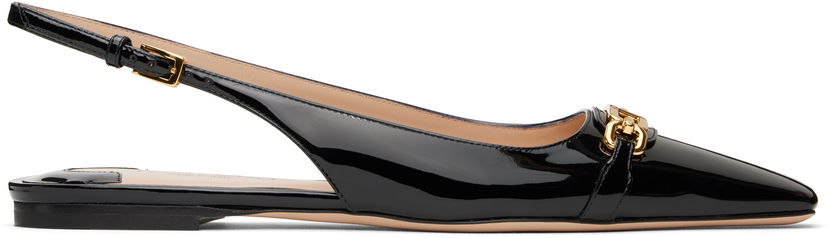 Аксесоари Tom Ford Tom Ford Whitney Patent Leather Slingback Ballerinas Черно | W3556-LCL072G
