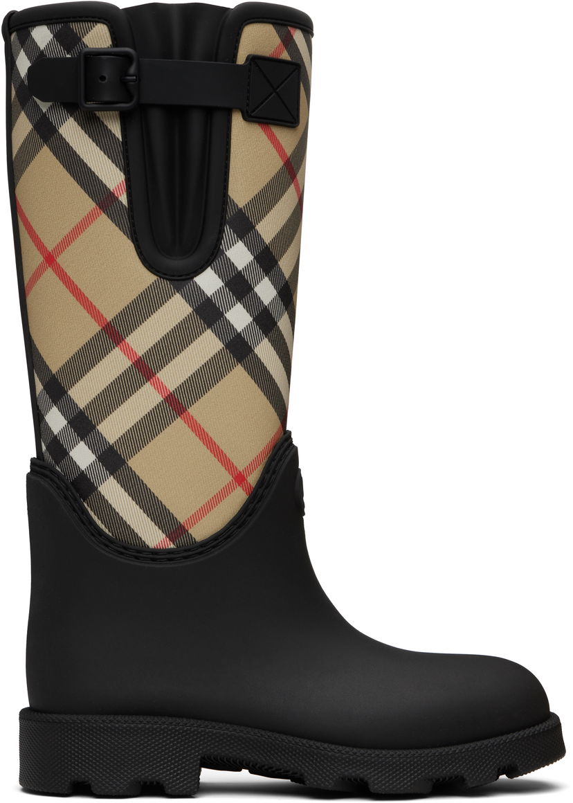 Кецове и обувки Burberry Burberry Marsh Stamp High Rubber Boots Бежово | 8111677