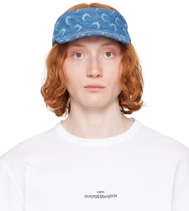 Шапка Marine Serre Marine Serre Moon Laser Denim Visor Синьо | UHG037A CDEN0002, 0