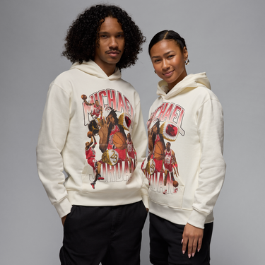 Суитчър Jordan Jordan Flight Fleece Print Hoodie Бежово | HJ4396-133, 0