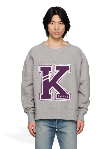 Суитчър KENZO Paris Varsity Sweatshirt Сиво | FD55SW4944MB