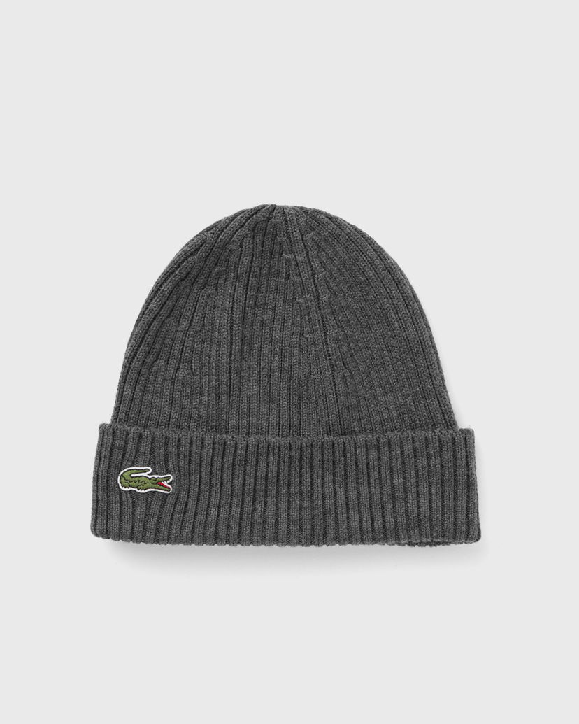 Шапка Lacoste Lacoste Knitted Beanie Сиво | RB0001-050