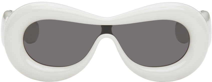 Слънчеви очила Loewe Inflated Goggle Sunglasses Бяло | LW40099I@0020A, 0