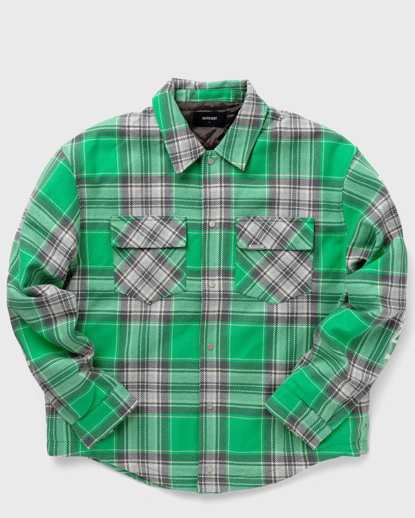 Риза Represent Clo Represent QUILTED FLANNEL SHIRT Зелено | ML2004-403