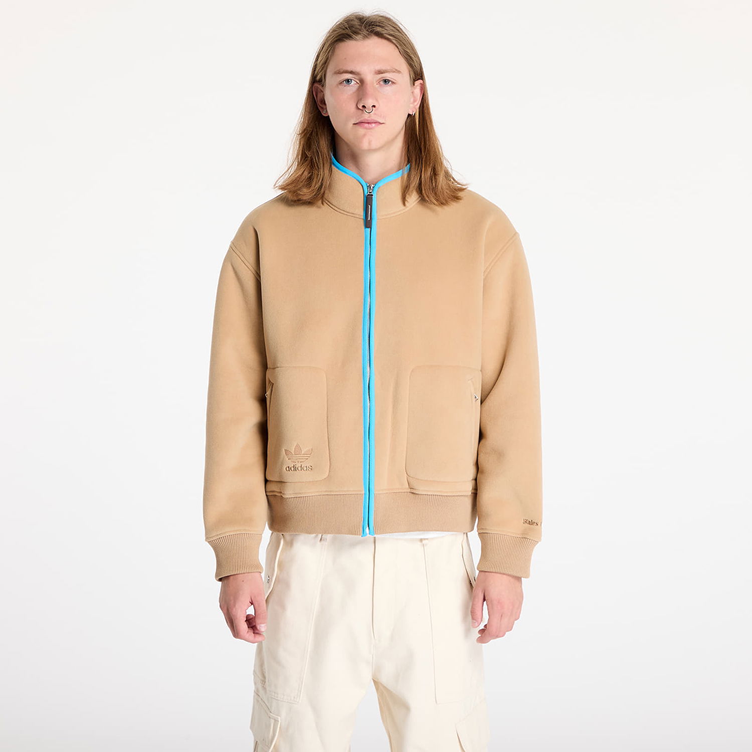 Суитчър adidas Originals Fleece Jacket Кафяво | JJ2937, 0